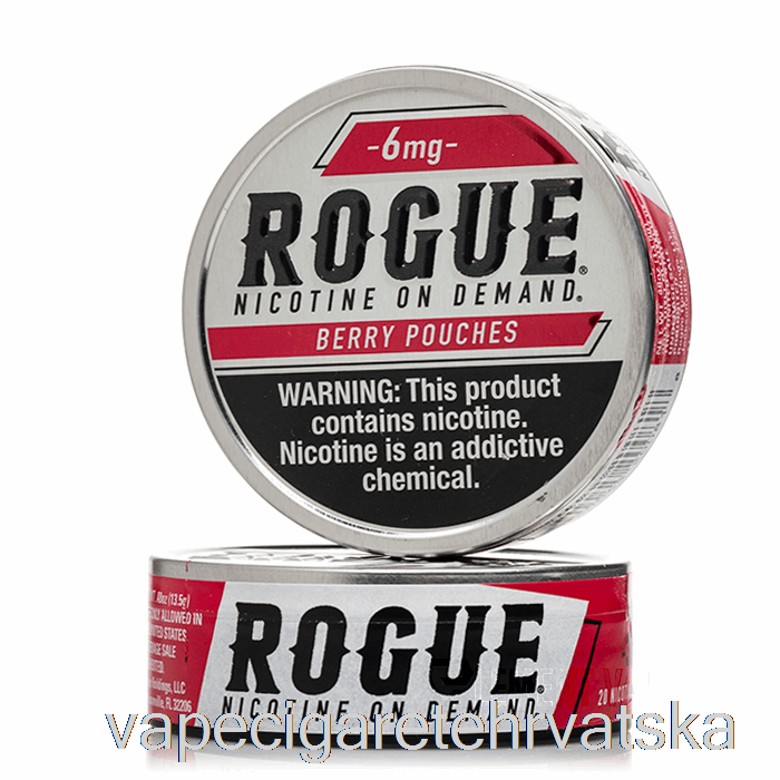 Vape Cigarete Rogue Nikotinske Vrećice - Berry 6mg (pakiranje Od 5 Komada)